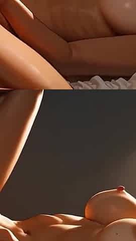 Anime Girl Riding Cock and Moaning