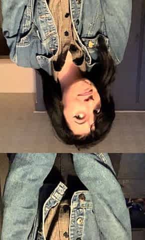 Amateur busty brunette masturbates and does hand job