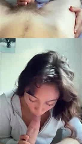 Hot amateur teen blowjob and facial HD video