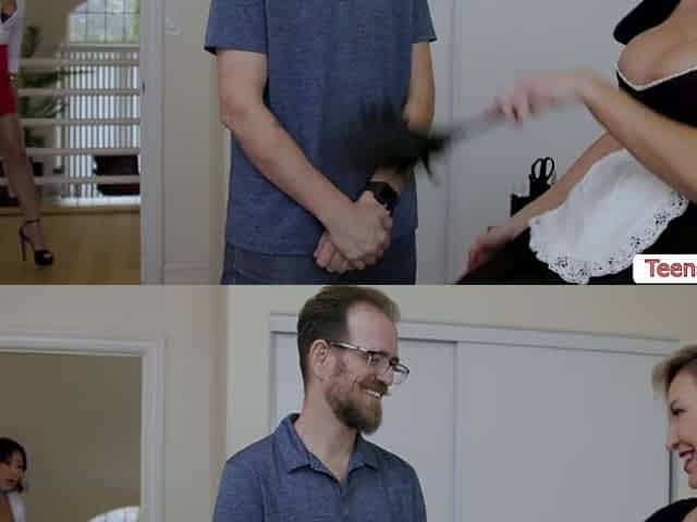 Fucking my horny MILF maid while husband is out