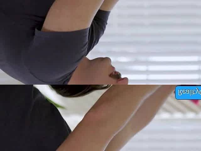 Massage male gets sexually excited when this chab sees her natura large tits of her client