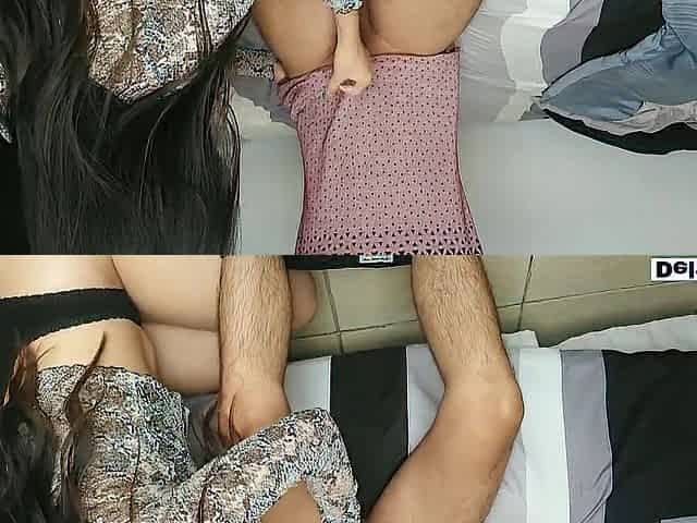 Hard sex ends with creampie - amateur latin babe with large butt