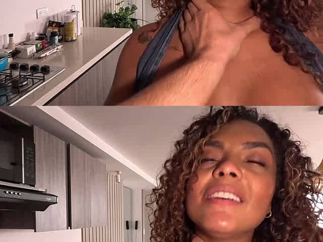 My Stepdad's New Girlfriend Suck My Dick While He's at Work