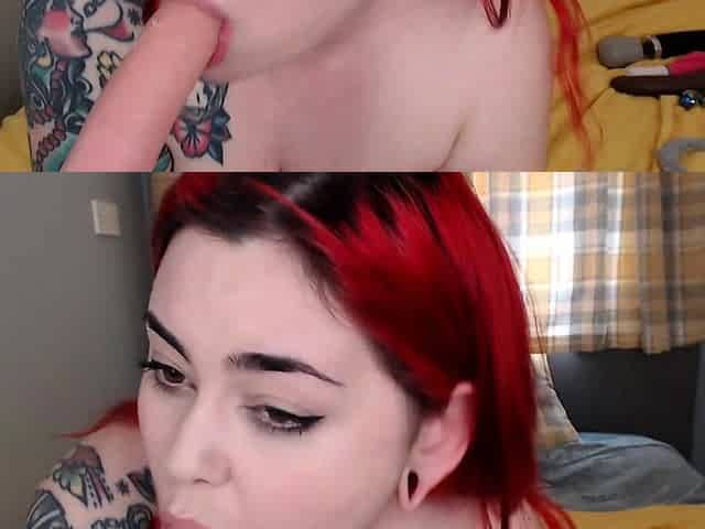 Amateur redhead girlfriend blowjob and anal with creampie