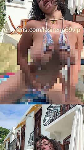 Outdoor Striptease Dancing Large Natural Melons