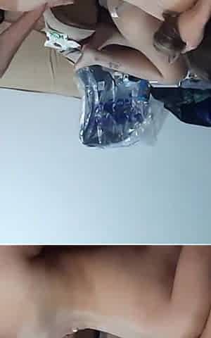 Naughty Blonde Took Turns of Cock