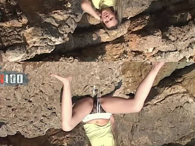 Yaiza Del Mar: Nice Little Blonde Yaiza Del Mar Doing a Hot Striptease