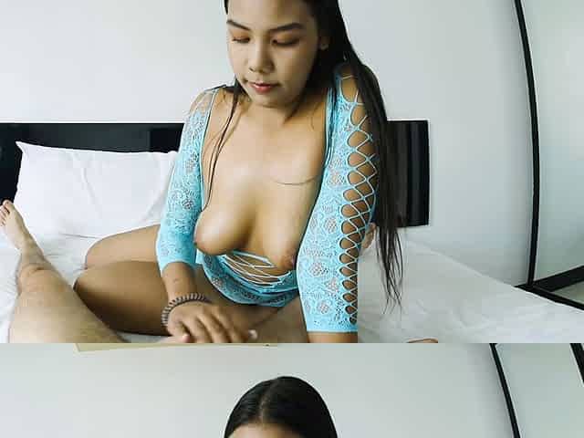 Shy Thai girl fucked by a big cock