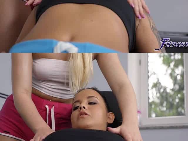 Bubble Butt Lesbian Teen 69 In The Gym