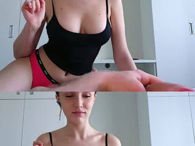 Perfect Big Natural Tits Blonde Stepsister Helps Stepbro Cum