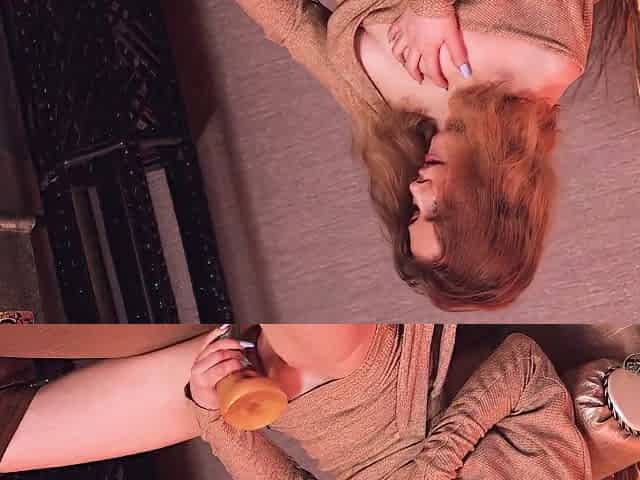 Naughty Lesbian Student 18+ Steals An Artifact For Her Pussy