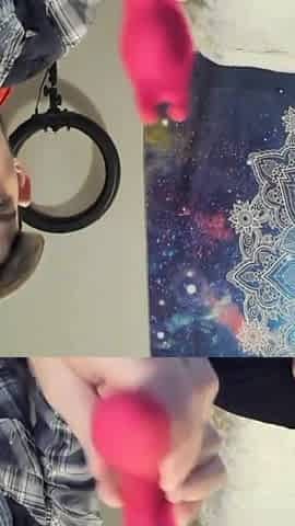 Animour panty dildo unboxing and masturbation