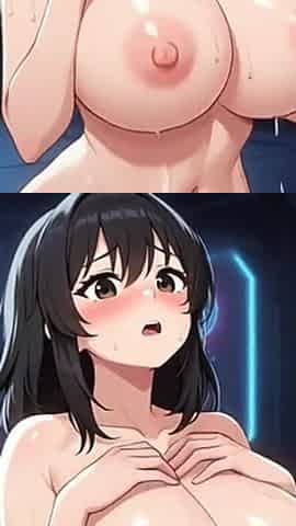 Cute Anime Girls Showing Boobs. Ai Animation