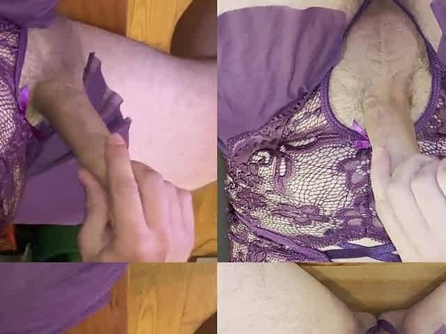 Stud masturbating uncut wang, sleeve masturbation and biggest jizz flow sitting wearing open crotch underware