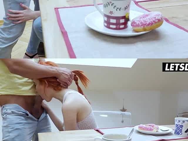 I Was Sucking His Knob at Breakfast and Next Thing This guy's Balls Unfathomable Screwing My Twat on the Table