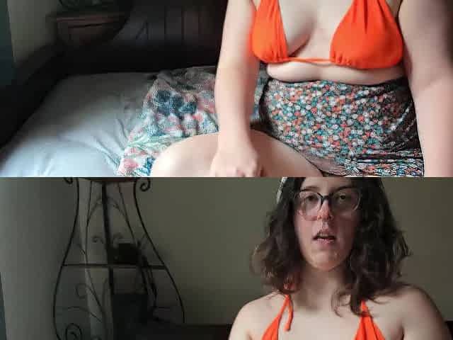 Hawt Side Angle Bottomless in Bikini Hazel Sincaid
