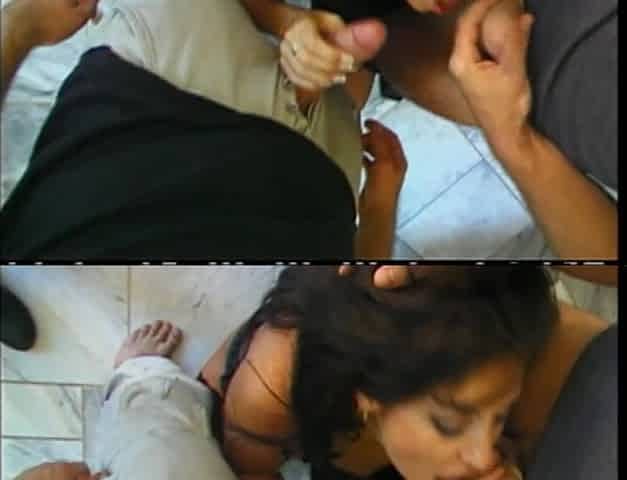 Anal Threesome for a Slutty Brunette