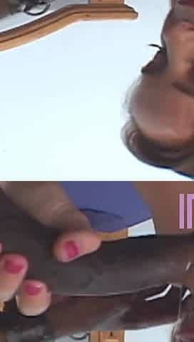 Small tits slut enjoys two dicks at the same time