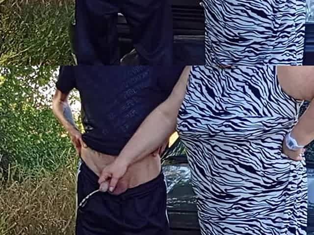 Pissing in Nature Fucked Stepmom in Mouth and Filled It with Cum