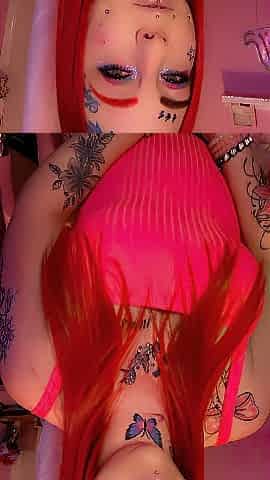 Large breasty redhead squirtqueen missnvus joi and gulp squirt