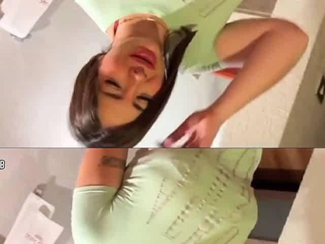 Thorough cleaning with a large-assed, large-titted woman, this babe turned out to be a real bitch.