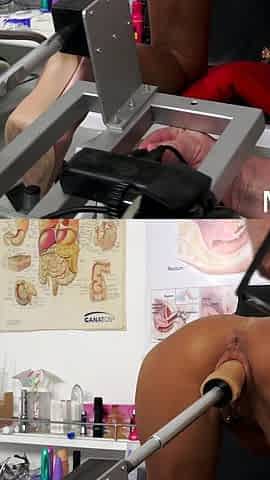 Sexy MILF Valentina Sierra made to cum by her gynecologist with fuckmachine