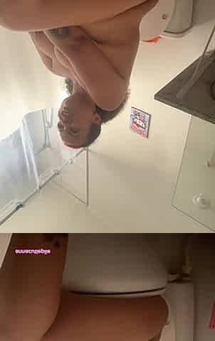 Bloated and Farting After Milkshake Massive Toilet Farts Explosion Naked Relief