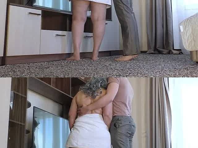 Older lady with valuable booty likes anal with sucking weenie