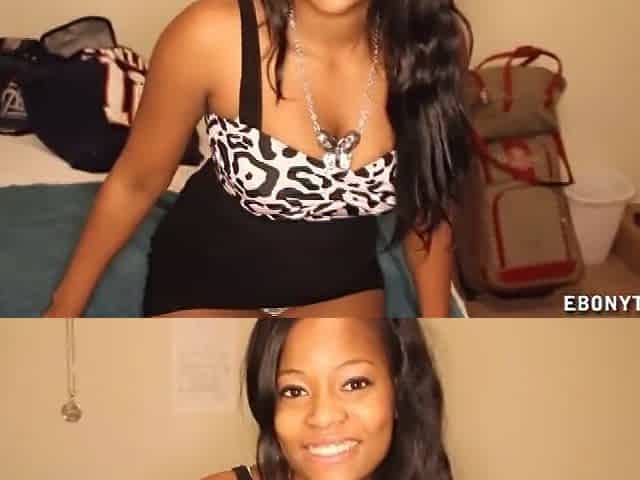 Cute Black Strokes A schlong And Enjoys It