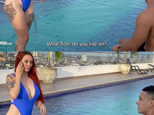 I creampie my neighbor for hiding her husband from me - Max Betancur & Andrea Castro - Big dick