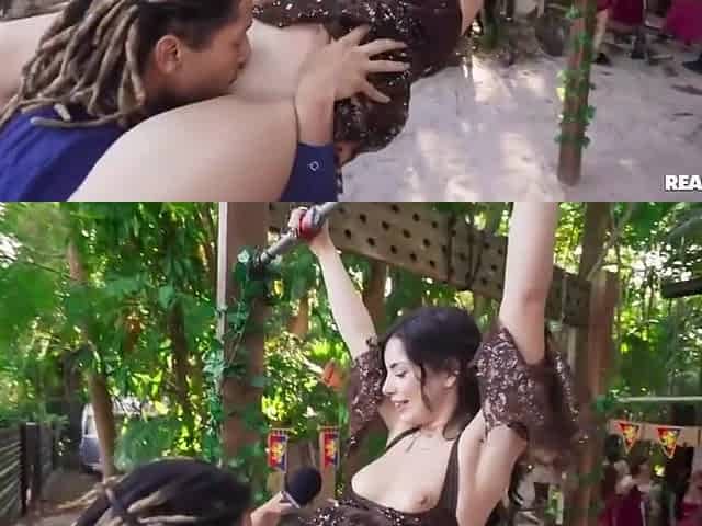 Libidinous Kelsi And Kiras Public Clip