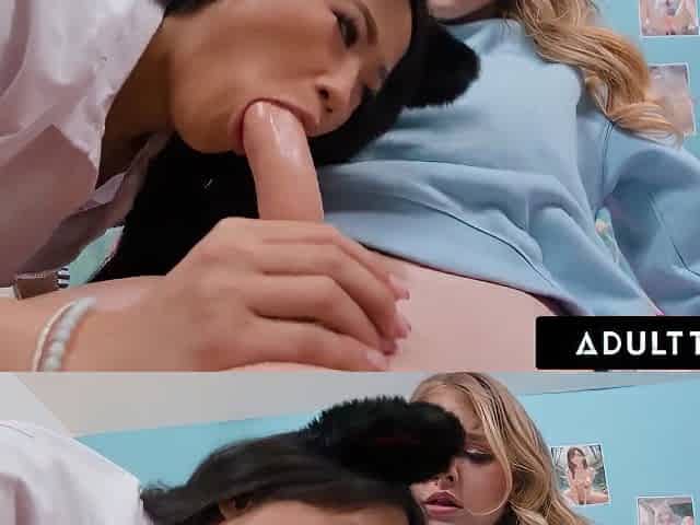 Futanari Hentai Fan Alona Bloom Caught Jerking Off By College Roommate Melody Marks