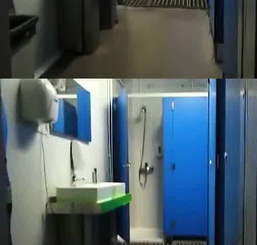 Big Cock Fucking in Public Locker Room