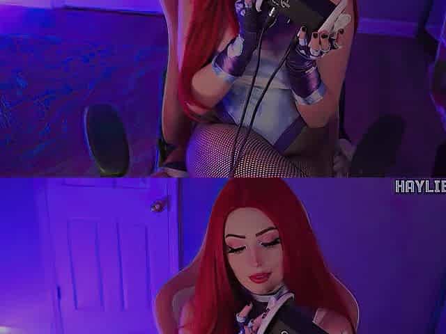 Starfire Teen Titans Ear Giving a kiss Licking Tingles + Throat Sounds ASMR SFW