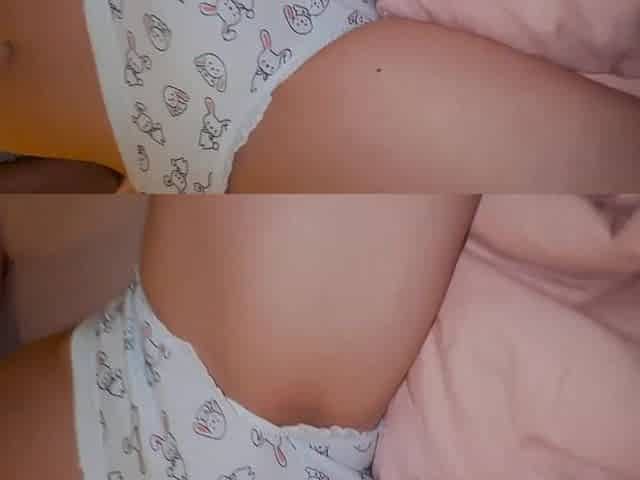 Small teen told: Tired of banging! Let me just see the show and u wank on me?