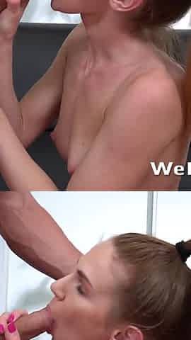 Flexible Fitness Chick Melissa Benz Ditches Her Workout To Suck Cock Before Pussy Slamming