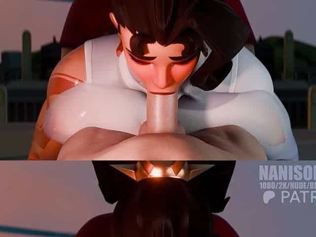 Overwatch Vendetta Sloppy Blowjob POV 3D Animation Rule34