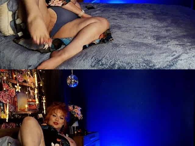 Tomato Red Painted Toes BBW Feet Sam38g