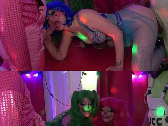 Cock Crazed Clown Orgy