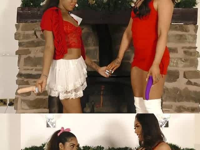 Kendall Kay and Lily Delarosa in steamy pussy licking action