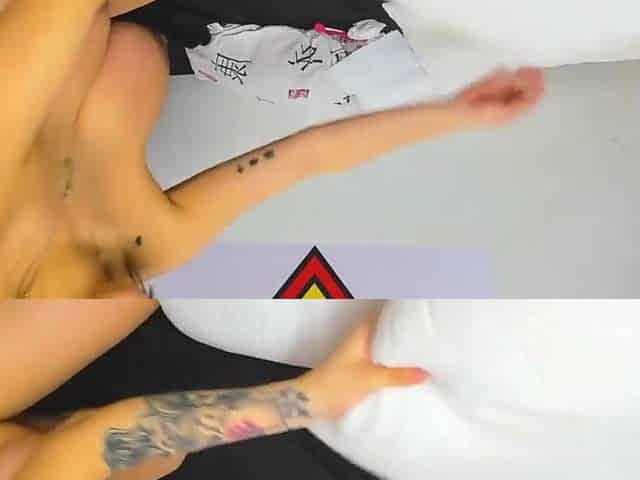 VENEZUELAN BREASTY GAL ASKS FOR CUM IN HER TWAT