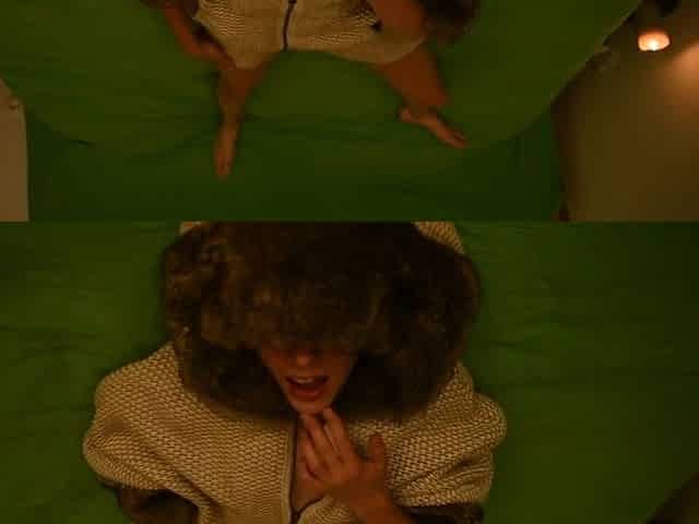 hawt amateur masturbating and groan on the daybed wearing yiff coat