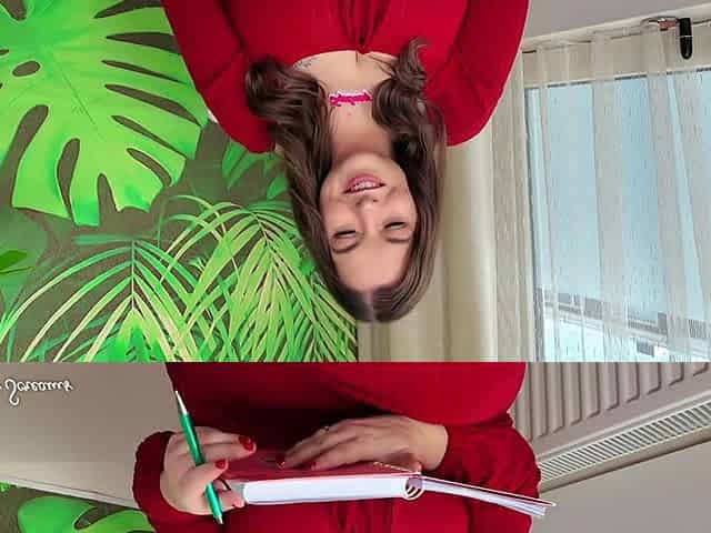 Counselor Takes Control of Your Lipstick Addiction - Busty Counselor Sydney Screams Gives You a Sexy Red Lipstick JOI as She Blo