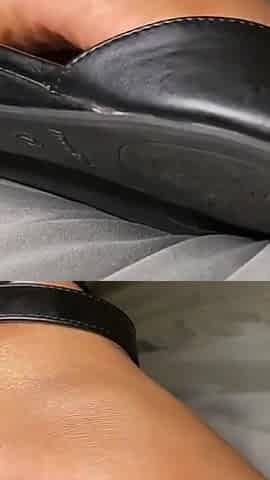 MILF Slowly Slips off Flats in Bed