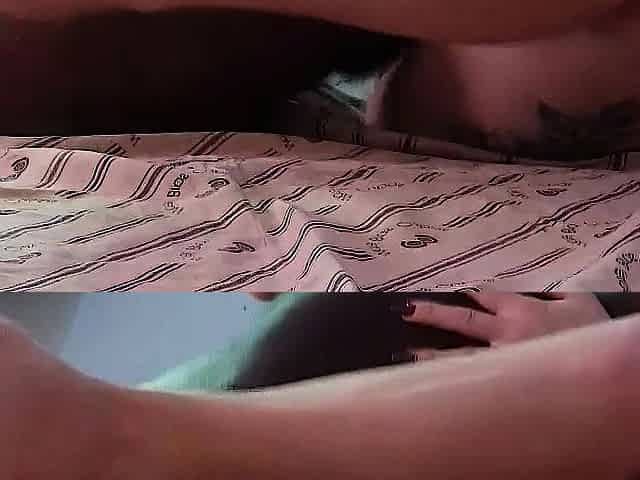 Esposa cornuda assiste a um interracial gigante numa