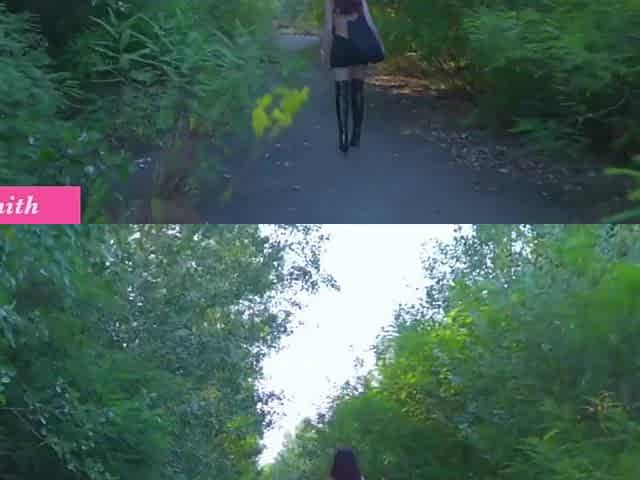 Jeny Smith masturbating in public