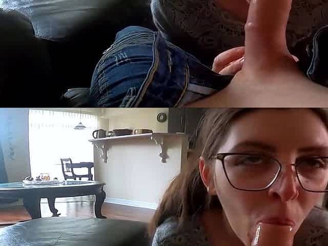 Roommate Creampie: She Sneakily Removes the Condom During Se