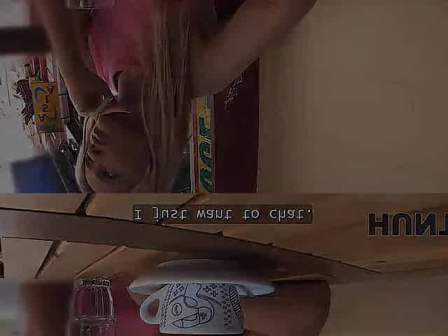 HUNT4K. Face of cum after coffee with a stranger. Sexy sex with Novella Night