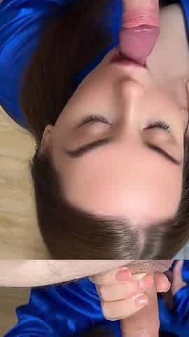 Horny Stepsister Loves Sucking My Cock! Blowjob and Cum in Mouth
