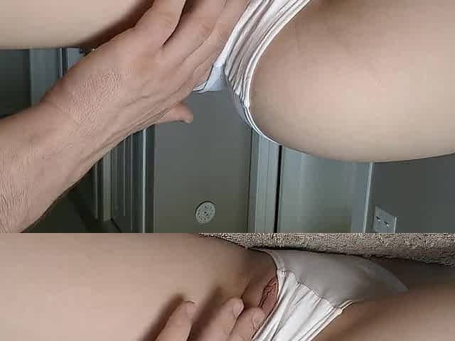 Banging constricted vagina throughout pants
